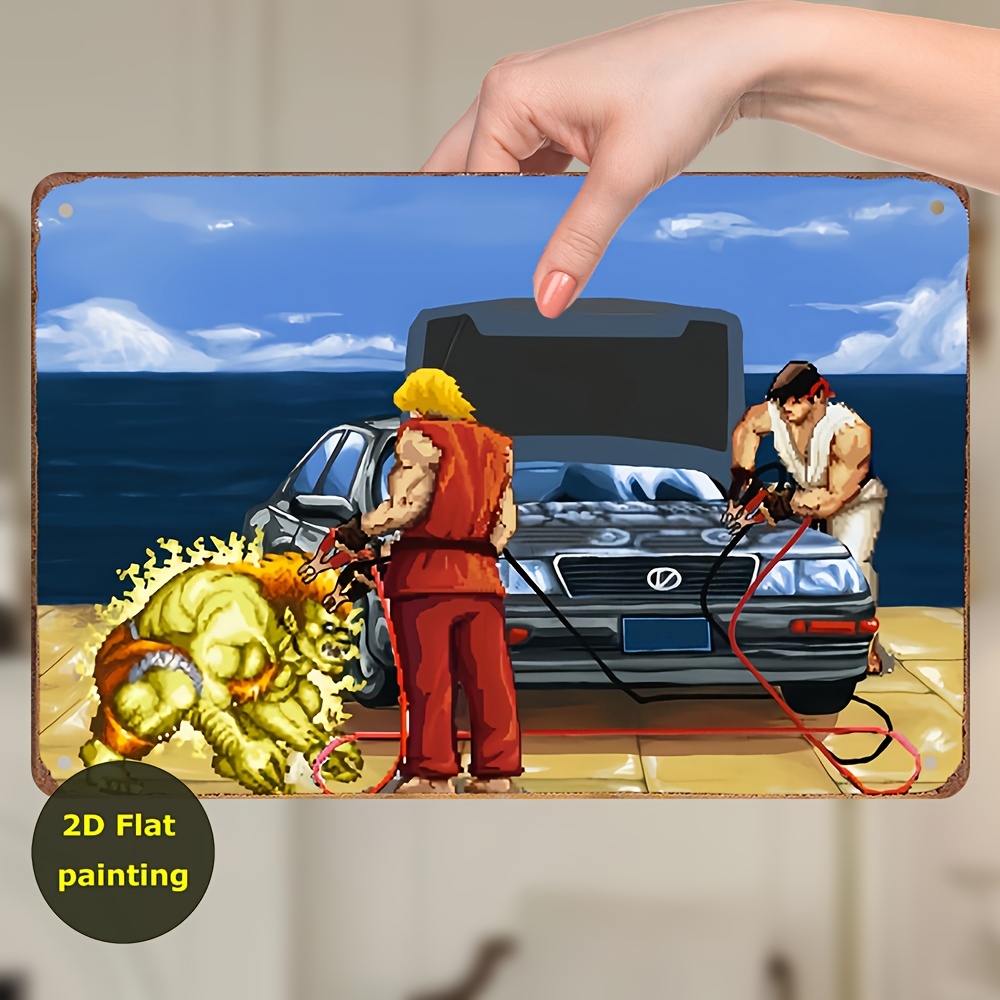 Arcade Games & Vending Llc Photos - Insegna vintage in ferro con decorazioni